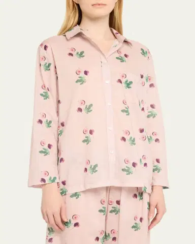 Pour Les Femmes Long Sleeve Pajama Set | Thumbnail 4 Pour Les Femmes Long Sleeve Pajama Set | Thumbnail 4