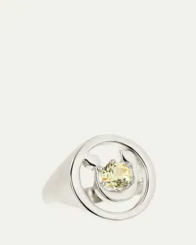 Procaccia Jewelry 18K Gold Hebrew TET Initial Signet Ring | Thumbnail 4 Procaccia Jewelry 18K Gold Hebrew TET Initial Signet Ring | Thumbnail 4