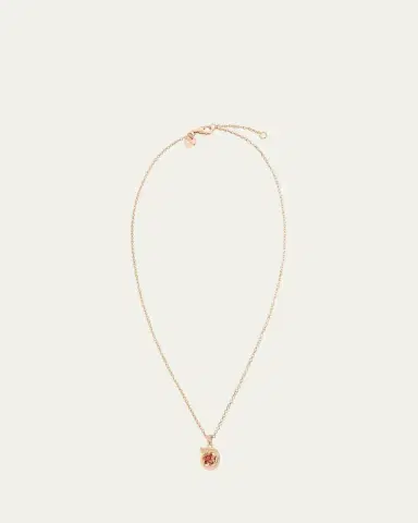 Procaccia Jewelry 18K Gold Hebrew SAMECH Initial Necklace | Thumbnail 3 Procaccia Jewelry 18K Gold Hebrew SAMECH Initial Necklace | Thumbnail 3