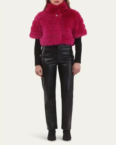 Gorski Reversible Merinillo Shearling Lamb Bolero | Thumbnail 2 Gorski Reversible Merinillo Shearling Lamb Bolero | Thumbnail 2