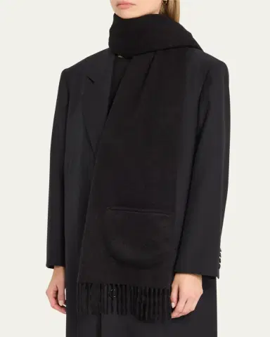Alonpi Cashmere Fringe Trim Pocket Scarf | Thumbnail 3 Alonpi Cashmere Fringe Trim Pocket Scarf | Thumbnail 3