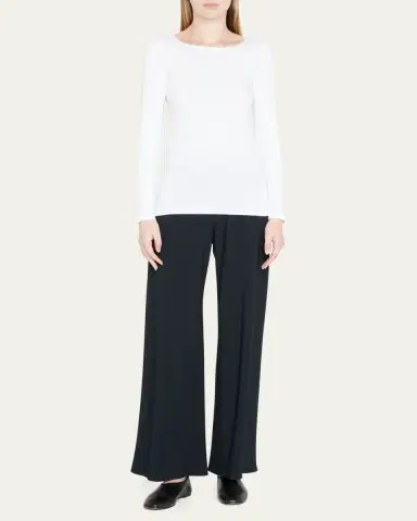 MAJESTIC FILATURES Soft Touch Marrow-Edge Long-Sleeve Top | Thumbnail 2 MAJESTIC FILATURES Soft Touch Marrow-Edge Long-Sleeve Top | Thumbnail 2