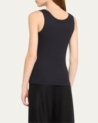 Hanro Ribbed Cotton Sleep & Lounge Tank | Thumbnail 3 Hanro Ribbed Cotton Sleep & Lounge Tank | Thumbnail 3