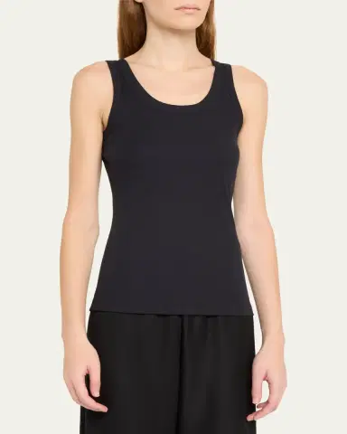 Hanro Ribbed Cotton Sleep & Lounge Tank | Thumbnail 4 Hanro Ribbed Cotton Sleep & Lounge Tank | Thumbnail 4