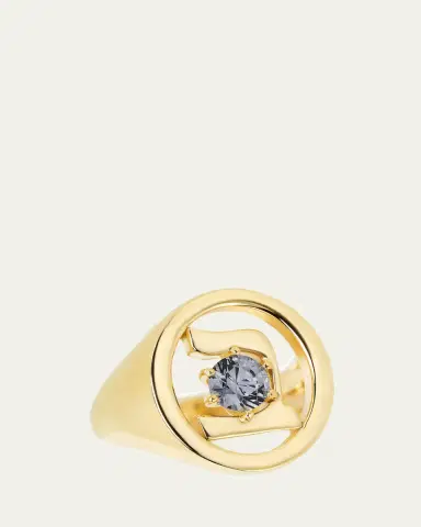 Procaccia Jewelry 18K Gold Hebrew BET Initial Signet Ring | Thumbnail 4 Procaccia Jewelry 18K Gold Hebrew BET Initial Signet Ring | Thumbnail 4