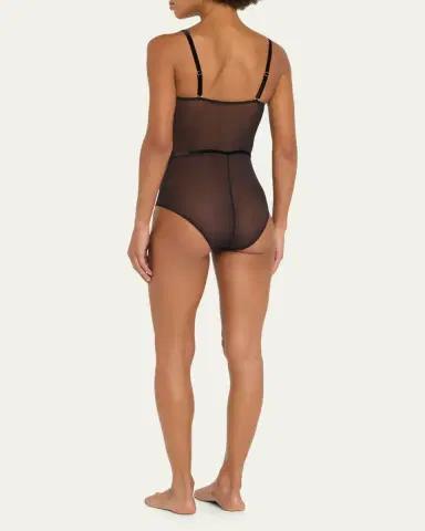 Simone Pérèle Scenario Embroidered Lace & Tulle Bodysuit | Thumbnail 3 Simone Pérèle Scenario Embroidered Lace & Tulle Bodysuit | Thumbnail 3