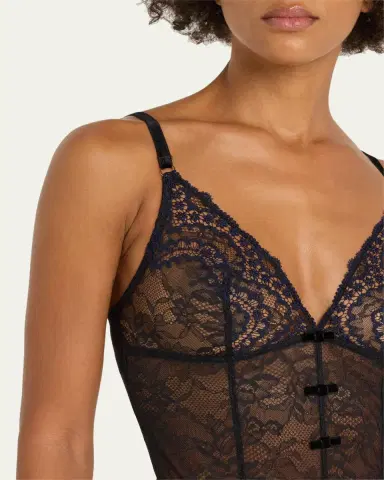 Simone Pérèle Scenario Embroidered Lace & Tulle Bodysuit | Thumbnail 4 Simone Pérèle Scenario Embroidered Lace & Tulle Bodysuit | Thumbnail 4