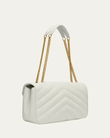 Saint Laurent Loulou Medium YSL Chain Shoulder Bag in Quilted Leather | Thumbnail 7 Saint Laurent Loulou Medium YSL Chain Shoulder Bag in Quilted Leather | Thumbnail 7