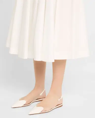 ALAÏA Coeur Heart Clear Slingback Ballerina Flats | Thumbnail 2 ALAÏA Coeur Heart Clear Slingback Ballerina Flats | Thumbnail 2