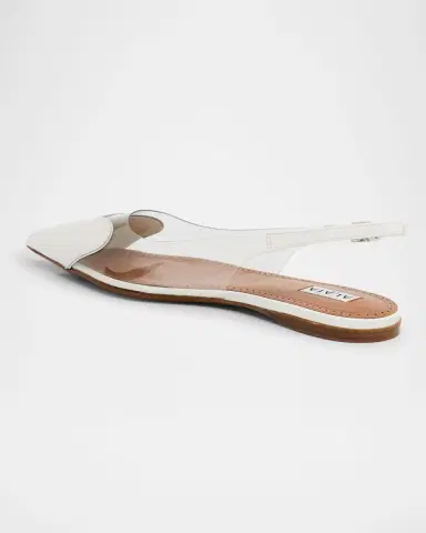 ALAÏA Coeur Heart Clear Slingback Ballerina Flats | Thumbnail 4 ALAÏA Coeur Heart Clear Slingback Ballerina Flats | Thumbnail 4