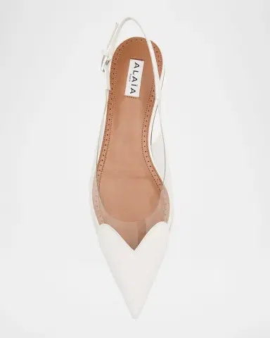 ALAÏA Coeur Heart Clear Slingback Ballerina Flats | Thumbnail 6 ALAÏA Coeur Heart Clear Slingback Ballerina Flats | Thumbnail 6
