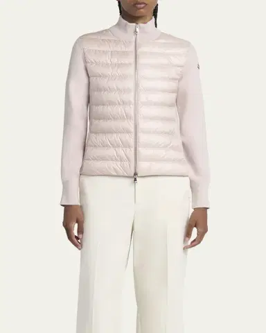 Moncler Padded Wool Cardigan | Thumbnail 12 Moncler Padded Wool Cardigan | Thumbnail 12