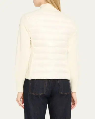 Moncler Padded Wool Cardigan | Thumbnail 7 Moncler Padded Wool Cardigan | Thumbnail 7