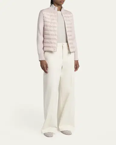 Moncler Padded Wool Cardigan | Thumbnail 10 Moncler Padded Wool Cardigan | Thumbnail 10