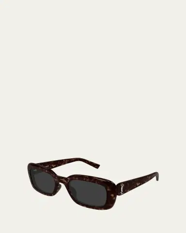 Saint Laurent Recycled Acetate Rectangular Sunglasses | Thumbnail 2 Saint Laurent Recycled Acetate Rectangular Sunglasses | Thumbnail 2