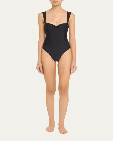 SIMKHAI Kyle Bustier One-Piece Swimsuit | Thumbnail 2 SIMKHAI Kyle Bustier One-Piece Swimsuit | Thumbnail 2