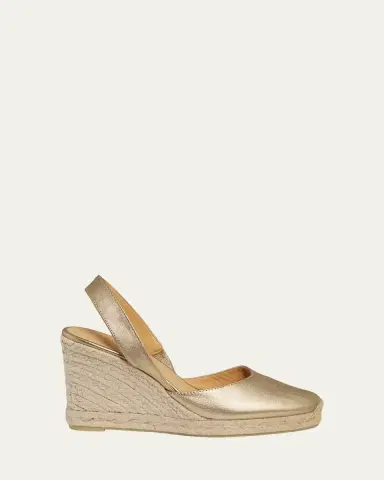 Castañer Carissa Metallic Leather Wedge Espadrilles | Thumbnail 2 Castañer Carissa Metallic Leather Wedge Espadrilles | Thumbnail 2