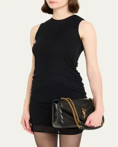 Saint Laurent Loulou Medium YSL Chain Shoulder Bag in Quilted Leather | Thumbnail 2 Saint Laurent Loulou Medium YSL Chain Shoulder Bag in Quilted Leather | Thumbnail 2