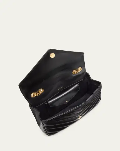 Saint Laurent Loulou Medium YSL Chain Shoulder Bag in Quilted Leather | Thumbnail 4 Saint Laurent Loulou Medium YSL Chain Shoulder Bag in Quilted Leather | Thumbnail 4