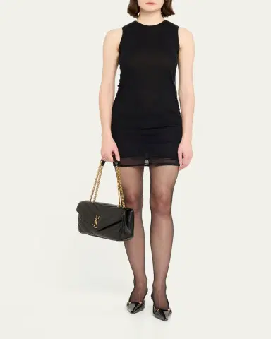 Saint Laurent Loulou Medium YSL Chain Shoulder Bag in Quilted Leather | Thumbnail 5 Saint Laurent Loulou Medium YSL Chain Shoulder Bag in Quilted Leather | Thumbnail 5
