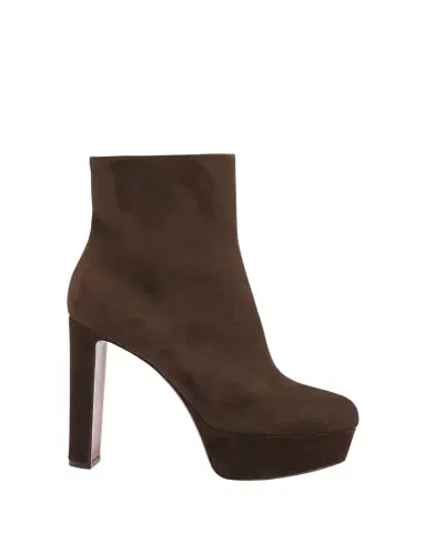 Christian Louboutin 55mm Loo Suede Ankle Booties | Thumbnail 1 Christian Louboutin 55mm Loo Suede Ankle Booties | Thumbnail 1