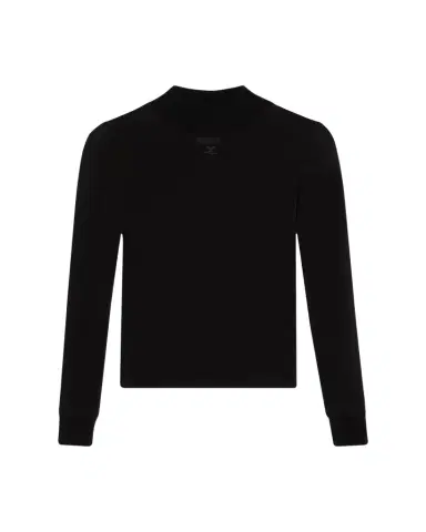 Courrèges Re-Edition Mock-Neck Long-Sleeve Fitted Top | Thumbnail 1 Courrèges Re-Edition Mock-Neck Long-Sleeve Fitted Top | Thumbnail 1