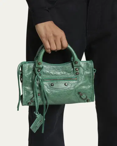 Balenciaga Le City Mini Leather Top-Handle Bag | Thumbnail 6 Balenciaga Le City Mini Leather Top-Handle Bag | Thumbnail 6