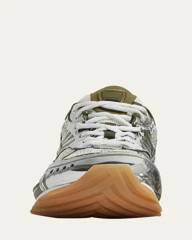 Bottega Veneta Women's Orbit Metallic Net Runner Sneakers | Thumbnail 2 Bottega Veneta Women's Orbit Metallic Net Runner Sneakers | Thumbnail 2