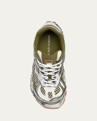 Bottega Veneta Women's Orbit Metallic Net Runner Sneakers | Thumbnail 4 Bottega Veneta Women's Orbit Metallic Net Runner Sneakers | Thumbnail 4