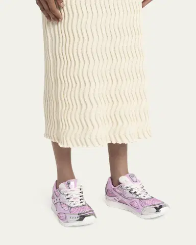 Bottega Veneta Women's Orbit Metallic Net Runner Sneakers | Thumbnail 9 Bottega Veneta Women's Orbit Metallic Net Runner Sneakers | Thumbnail 9