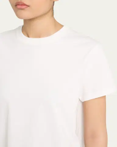 Vince Short-Sleeve Pima Cotton Crewneck T-Shirt | Thumbnail 9 Vince Short-Sleeve Pima Cotton Crewneck T-Shirt | Thumbnail 9