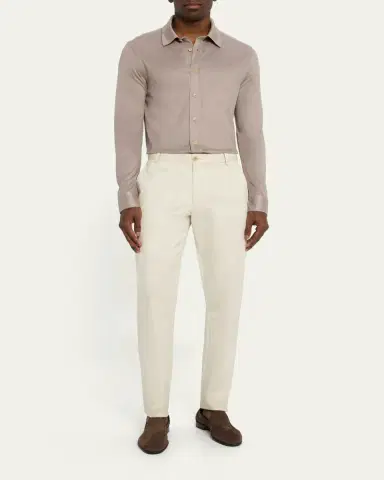 Brioni Men's Silk Pique Sport Shirt | Thumbnail 6 Brioni Men's Silk Pique Sport Shirt | Thumbnail 6