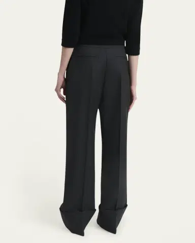 Valentino Garavani Cuffed Wool Trousers | Thumbnail 7 Valentino Garavani Cuffed Wool Trousers | Thumbnail 7
