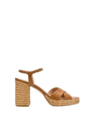 Stuart Weitzman Dayna Leather Crisscross Platform Sandals | Thumbnail 1 Stuart Weitzman Dayna Leather Crisscross Platform Sandals | Thumbnail 1