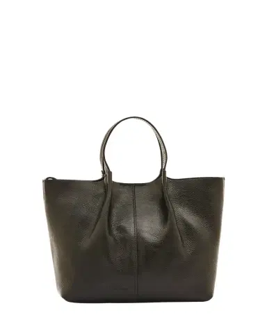 Il Bisonte Nina Small Pleated Leather Tote Bag | Thumbnail 1 Il Bisonte Nina Small Pleated Leather Tote Bag | Thumbnail 1