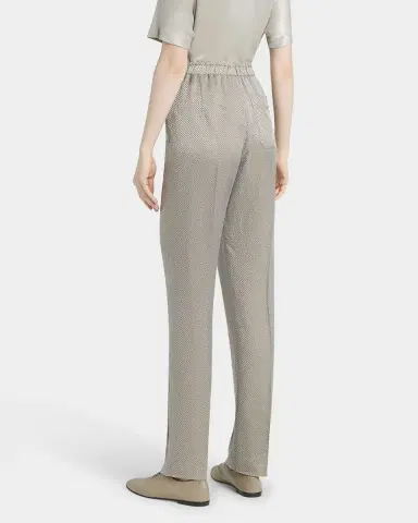 Giorgio Armani Micro Jacquard Straight-Leg Pull-On Trousers | Thumbnail 2 Giorgio Armani Micro Jacquard Straight-Leg Pull-On Trousers | Thumbnail 2