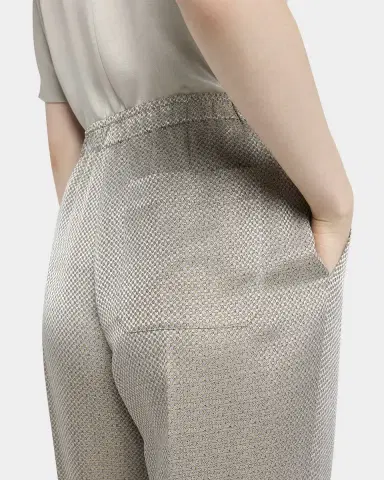 Giorgio Armani Micro Jacquard Straight-Leg Pull-On Trousers | Thumbnail 4 Giorgio Armani Micro Jacquard Straight-Leg Pull-On Trousers | Thumbnail 4