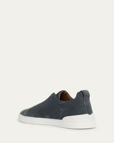 Zegna Men's Triple Stitch Suede Sneakers | Thumbnail 6 Zegna Men's Triple Stitch Suede Sneakers | Thumbnail 6
