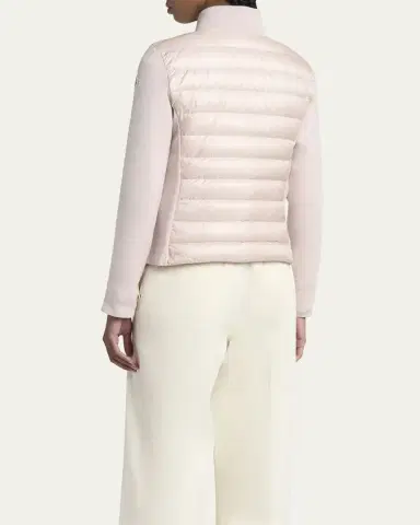 Moncler Padded Wool Cardigan | Thumbnail 3 Moncler Padded Wool Cardigan | Thumbnail 3