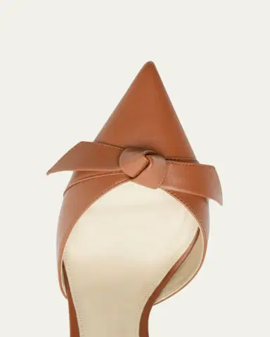 Alexandre Birman Clarita Bell Leather Bow Slingback Pumps | Thumbnail 4 Alexandre Birman Clarita Bell Leather Bow Slingback Pumps | Thumbnail 4