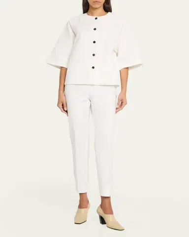 Lafayette 148 New York Stanton Cropped Techno Stretch Twill Pants | Thumbnail 6 Lafayette 148 New York Stanton Cropped Techno Stretch Twill Pants | Thumbnail 6