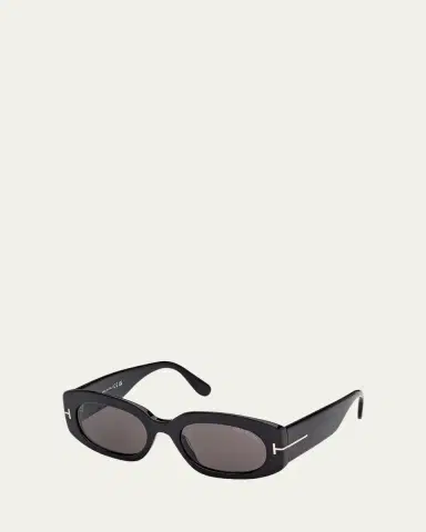 Tom Ford Cielle Oval Acetate Sunglasses | Thumbnail 2 Tom Ford Cielle Oval Acetate Sunglasses | Thumbnail 2