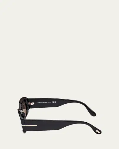 Tom Ford Cielle Oval Acetate Sunglasses | Thumbnail 3 Tom Ford Cielle Oval Acetate Sunglasses | Thumbnail 3