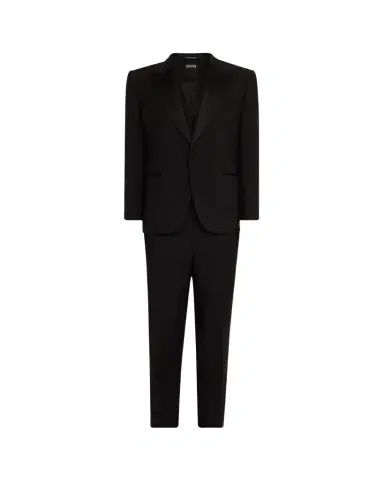 Zegna Men's Wool-Mohair Solid Tuxedo | Thumbnail 1 Zegna Men's Wool-Mohair Solid Tuxedo | Thumbnail 1