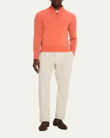 Massimo Alba Men's Cashmere Half-Zip Sweater | Thumbnail 2 Massimo Alba Men's Cashmere Half-Zip Sweater | Thumbnail 2