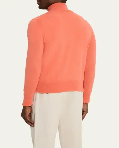 Massimo Alba Men's Cashmere Half-Zip Sweater | Thumbnail 3 Massimo Alba Men's Cashmere Half-Zip Sweater | Thumbnail 3