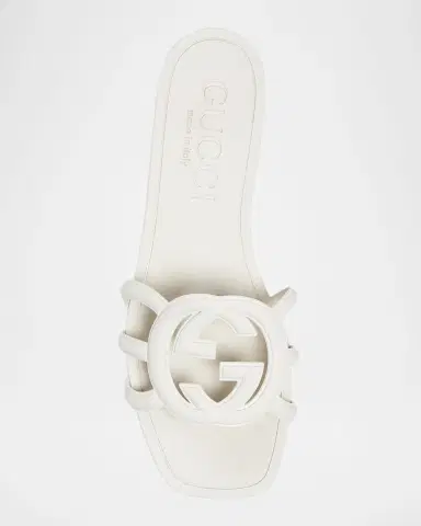 Gucci Palma GG Rubber Flat Slide Sandals | Thumbnail 4 Gucci Palma GG Rubber Flat Slide Sandals | Thumbnail 4