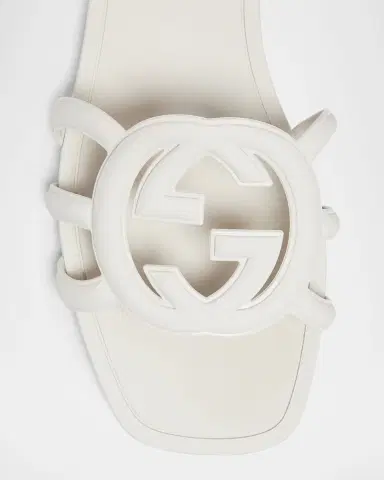 Gucci Palma GG Rubber Flat Slide Sandals | Thumbnail 5 Gucci Palma GG Rubber Flat Slide Sandals | Thumbnail 5