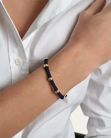 Anabel Aram Jewelry Bamboo Enameled Hinged Bangle | Thumbnail 2 Anabel Aram Jewelry Bamboo Enameled Hinged Bangle | Thumbnail 2