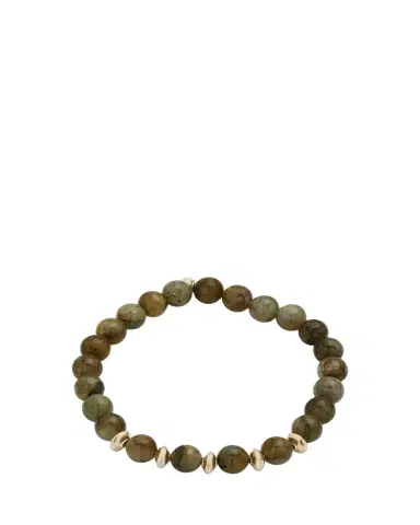Jan Leslie Men's Labradorite Beaded Bracelet | Thumbnail 1 Jan Leslie Men's Labradorite Beaded Bracelet | Thumbnail 1
